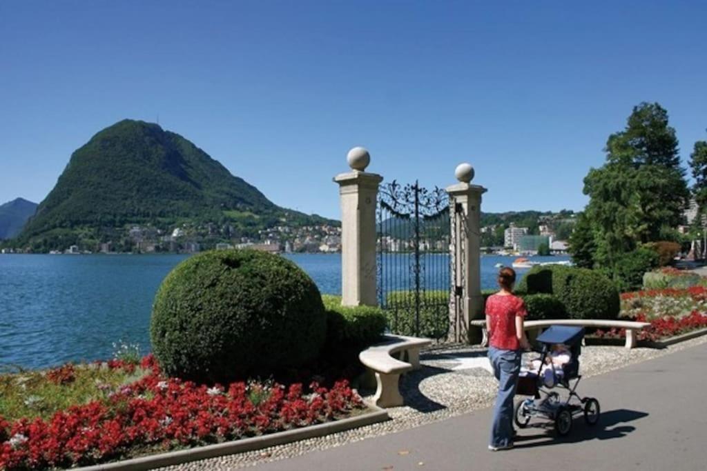 Appartamento Centrale Con Wifi E Posteggio Privato Gratis! Лугано Экстерьер фото
